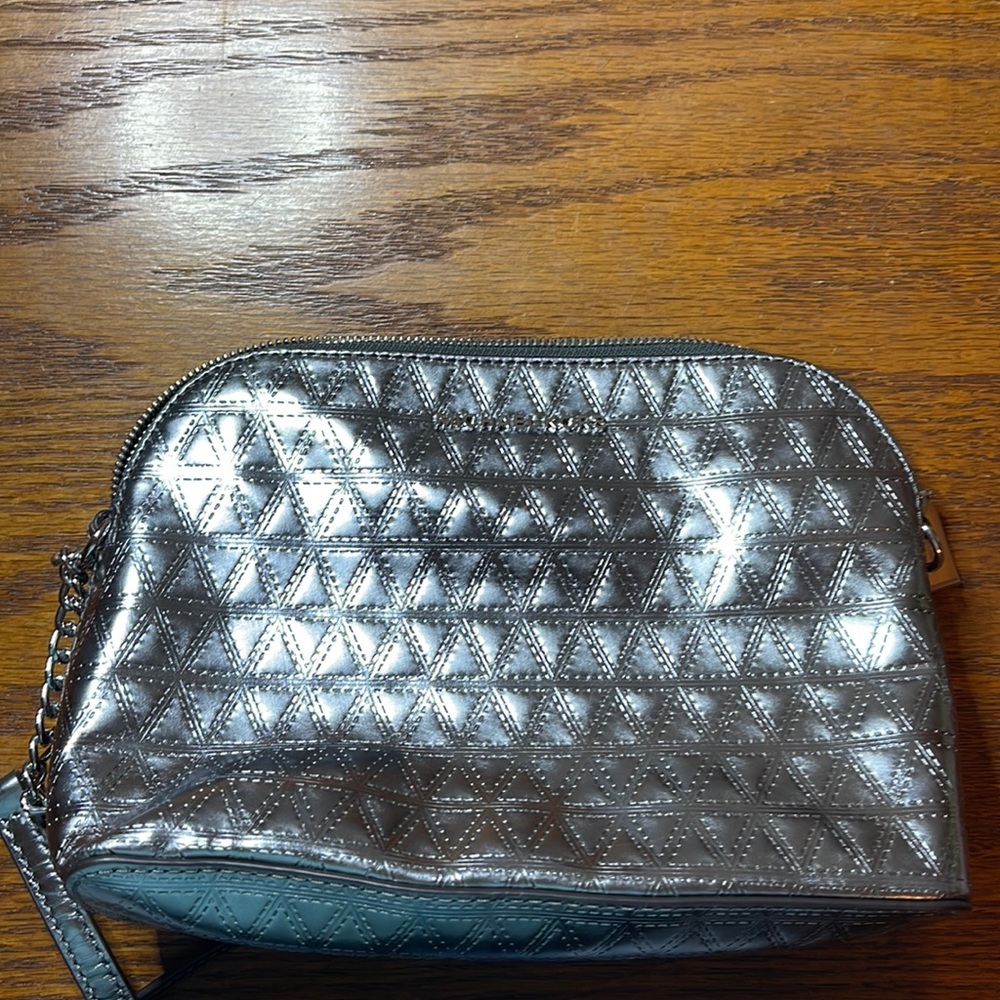 Michael kors crossbody silver gray